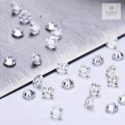 Natural Vvs1 1.20 Mm White Round Shaped Melee Loose Diamonds For Jewelry Igi Certified